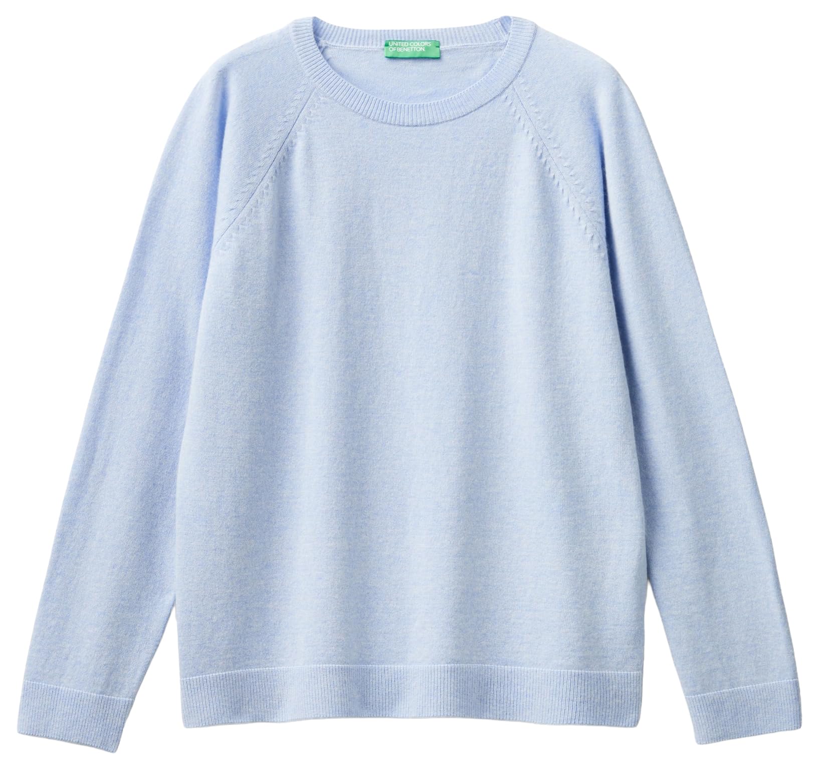 Benetton Maglieria maglia girocollo misto lana cashmere raglan