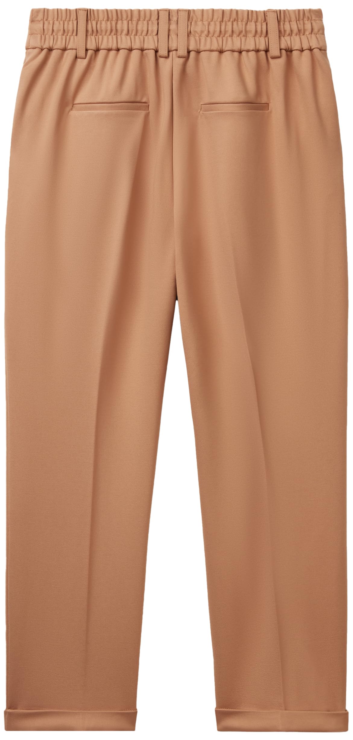 Benetton 4DI4DF00J Pantalone Jogger Donna Marrone M Viscosa