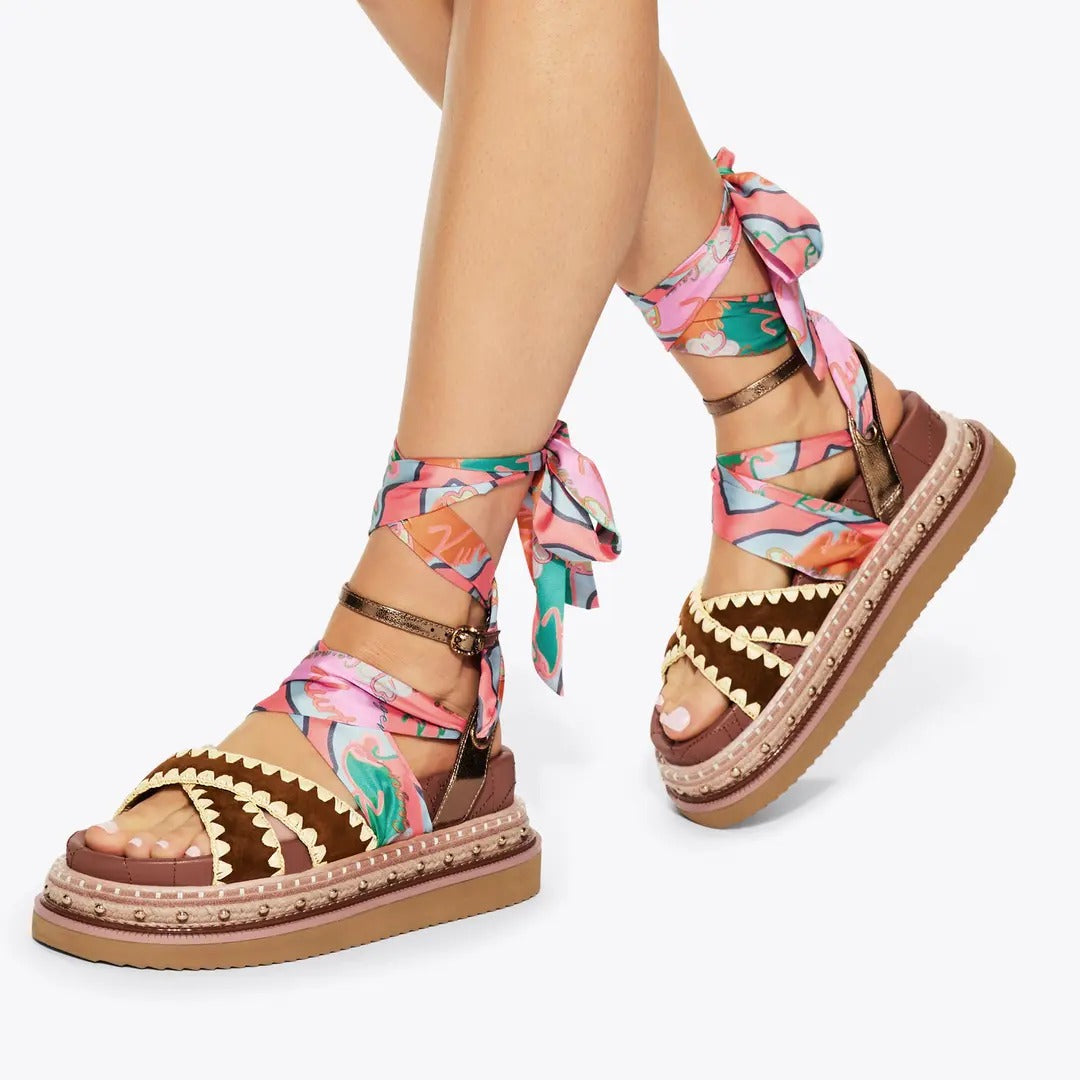 Kurt Geiger Orson 5597336219 Sandalo Donna Tan