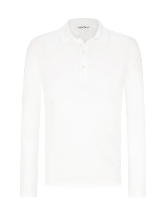 Stefan Brandt Luuk 3 polo manica lunga cotone regular