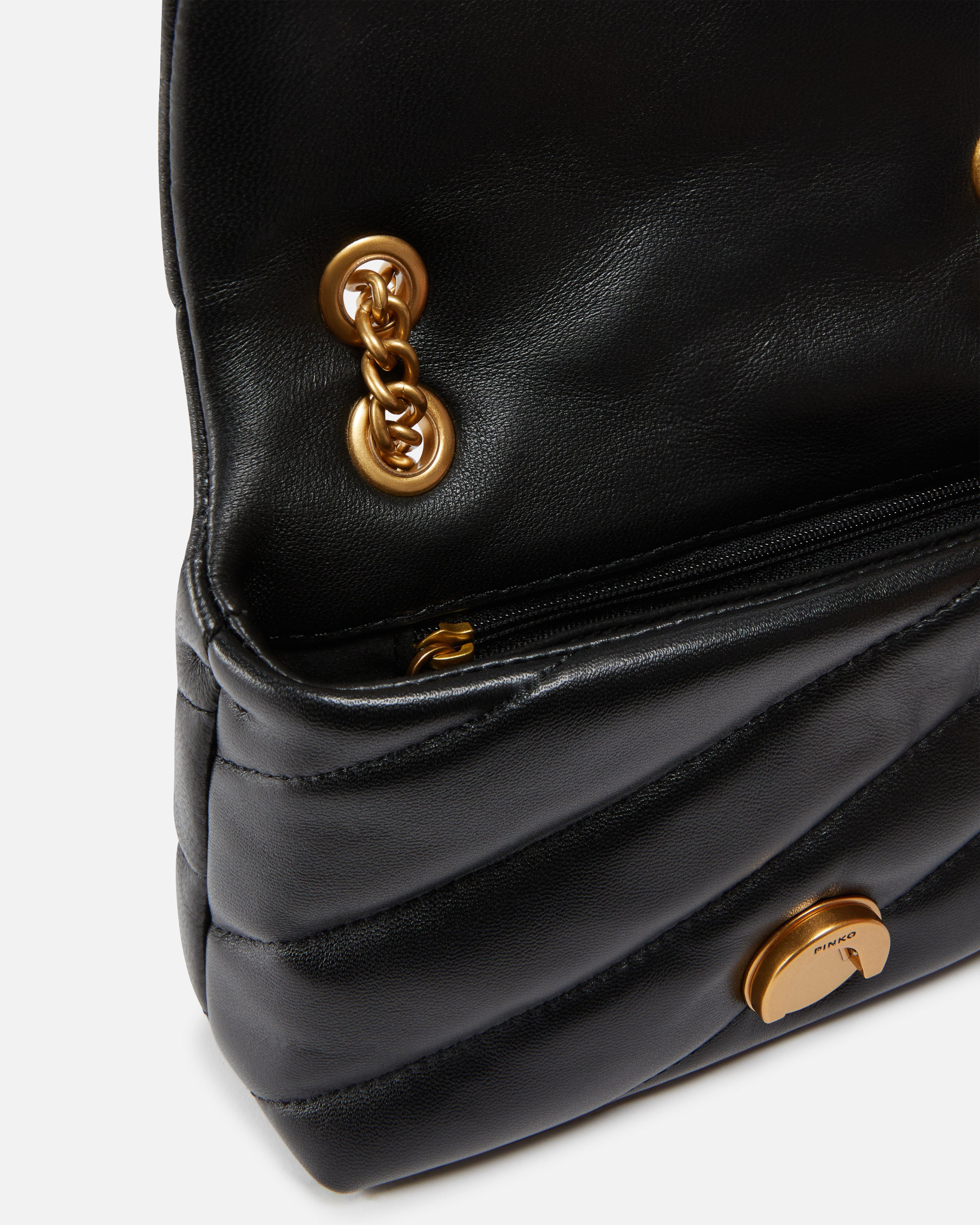 Pinko Love Puff Baby 100040 A0F2 borsa nera nappa