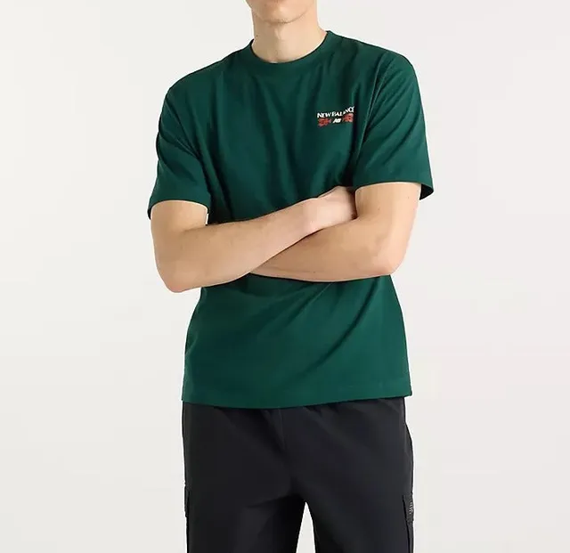 New Balance MT62S7Y Grab A Bite t-shirt verde cotone