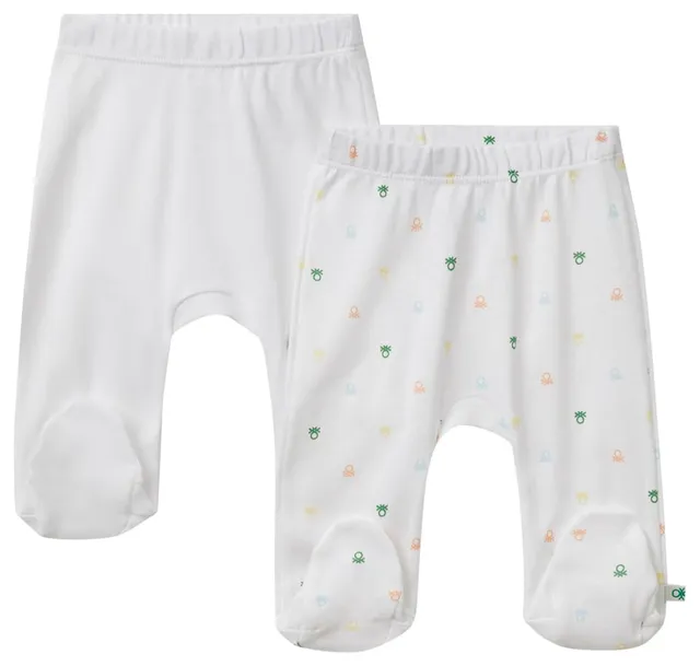 Benetton 3pwb0f009 set 2 ghette bimbo 56 cotone
