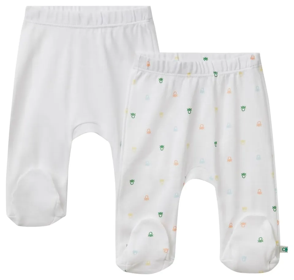 Benetton 3pwb0f009 set 2 ghette bimbo 56 cotone