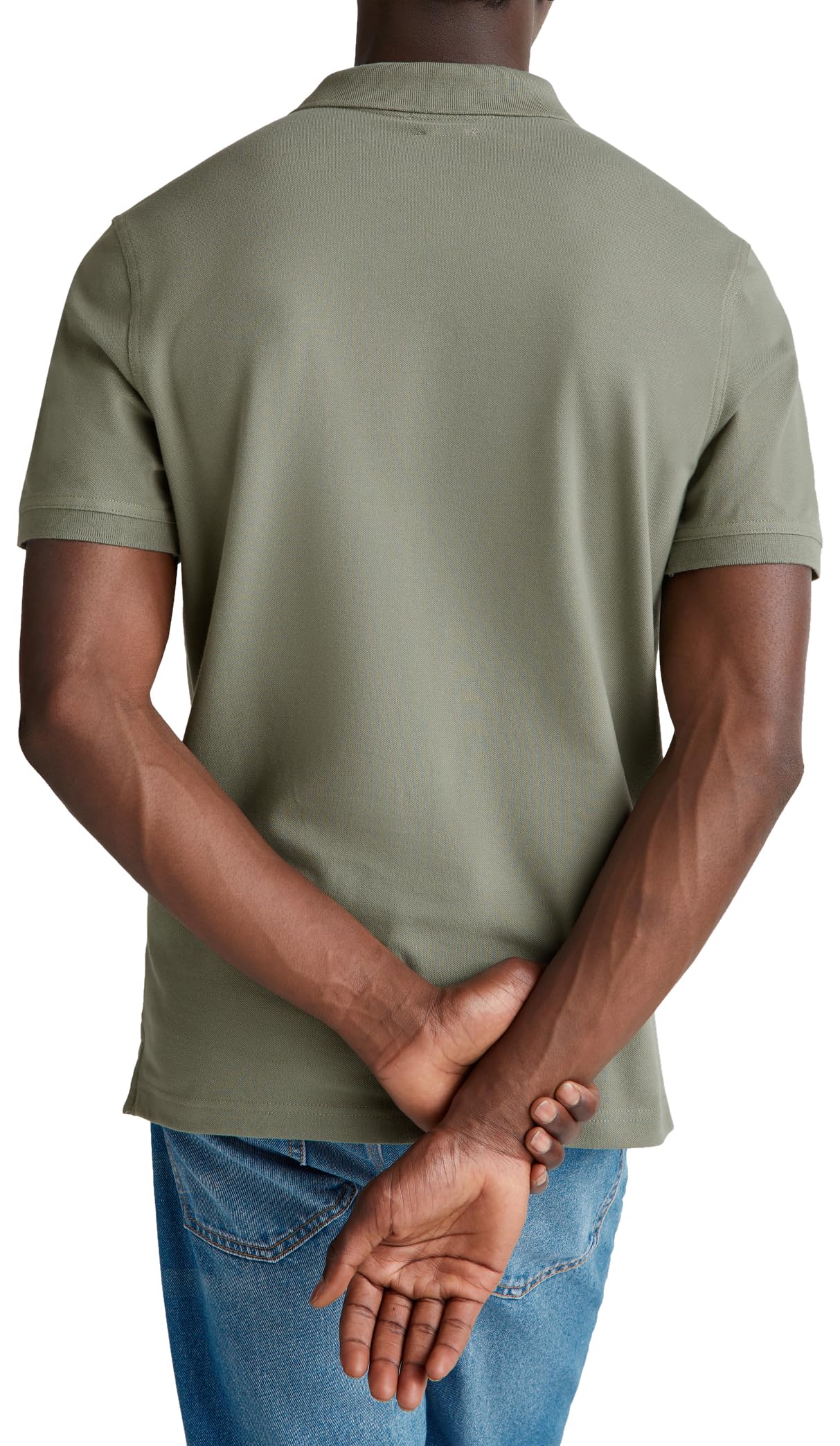 Benetton Polo Manica Corta Slim con Patch Logo Cuore