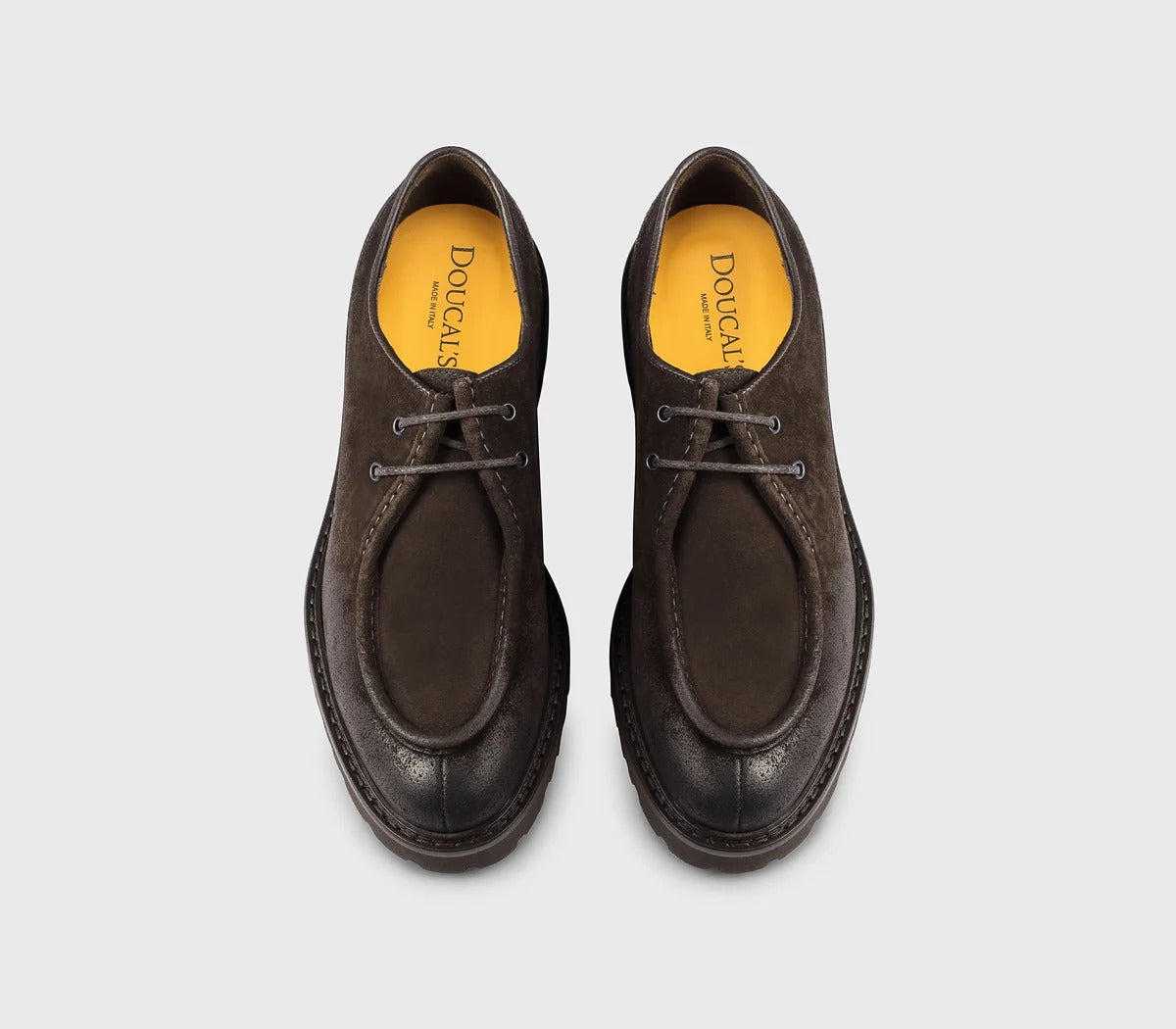 Doucal's DU2737PHILUF205 Derby Uomo Terre Scamosciato