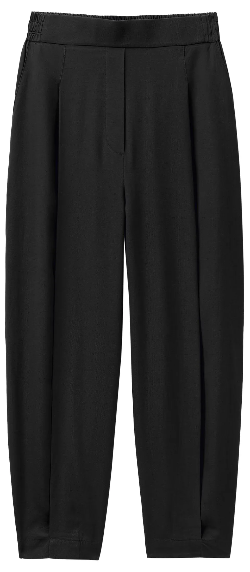 Benetton Pantaloni Jogger Donna Nero 100 Viscosa Tg XS