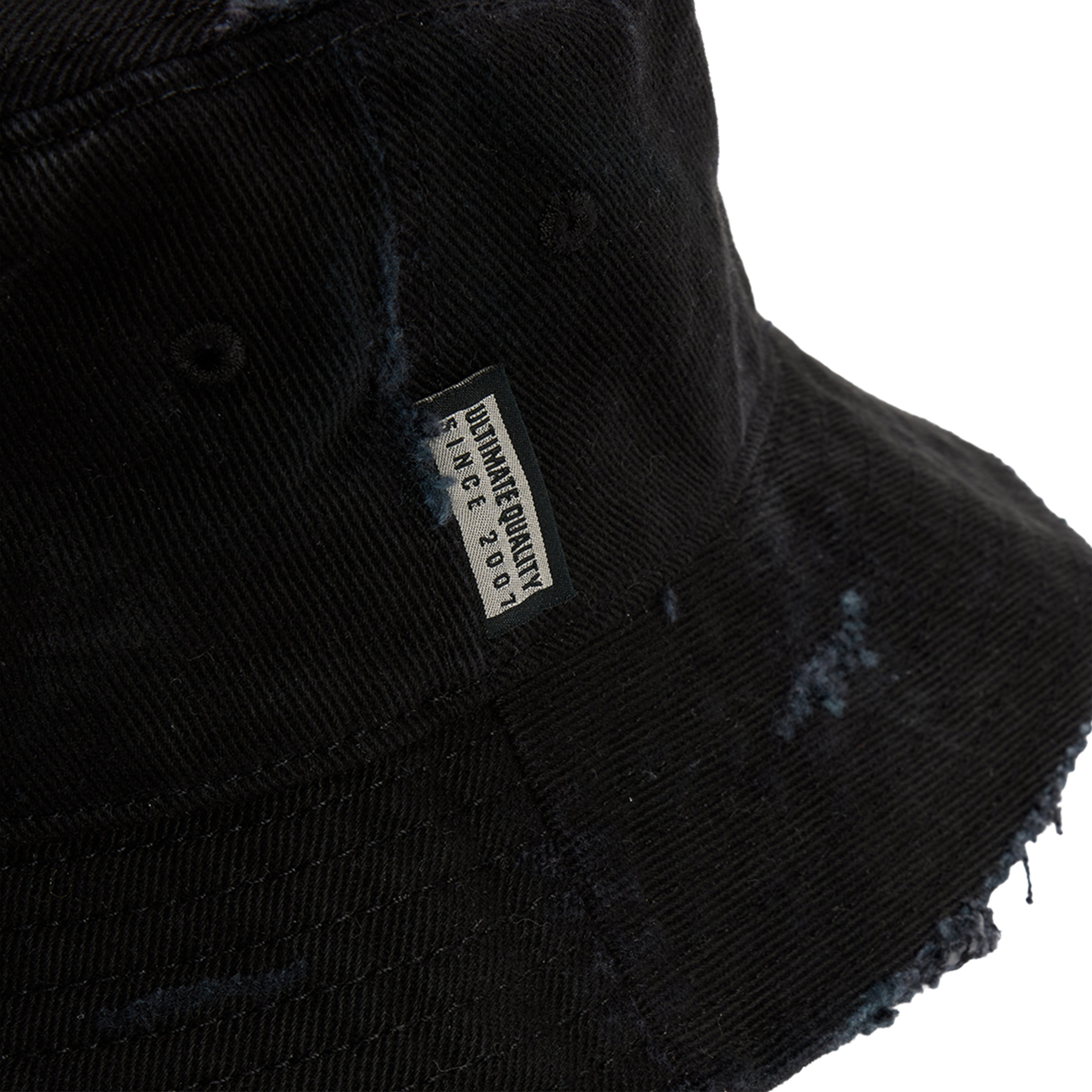 Martine Rose Signature Bucket Hat cappello nero washed OS
