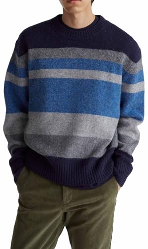 Benetton Maglieria Maglia Donna Girocollo Righe Relaxed