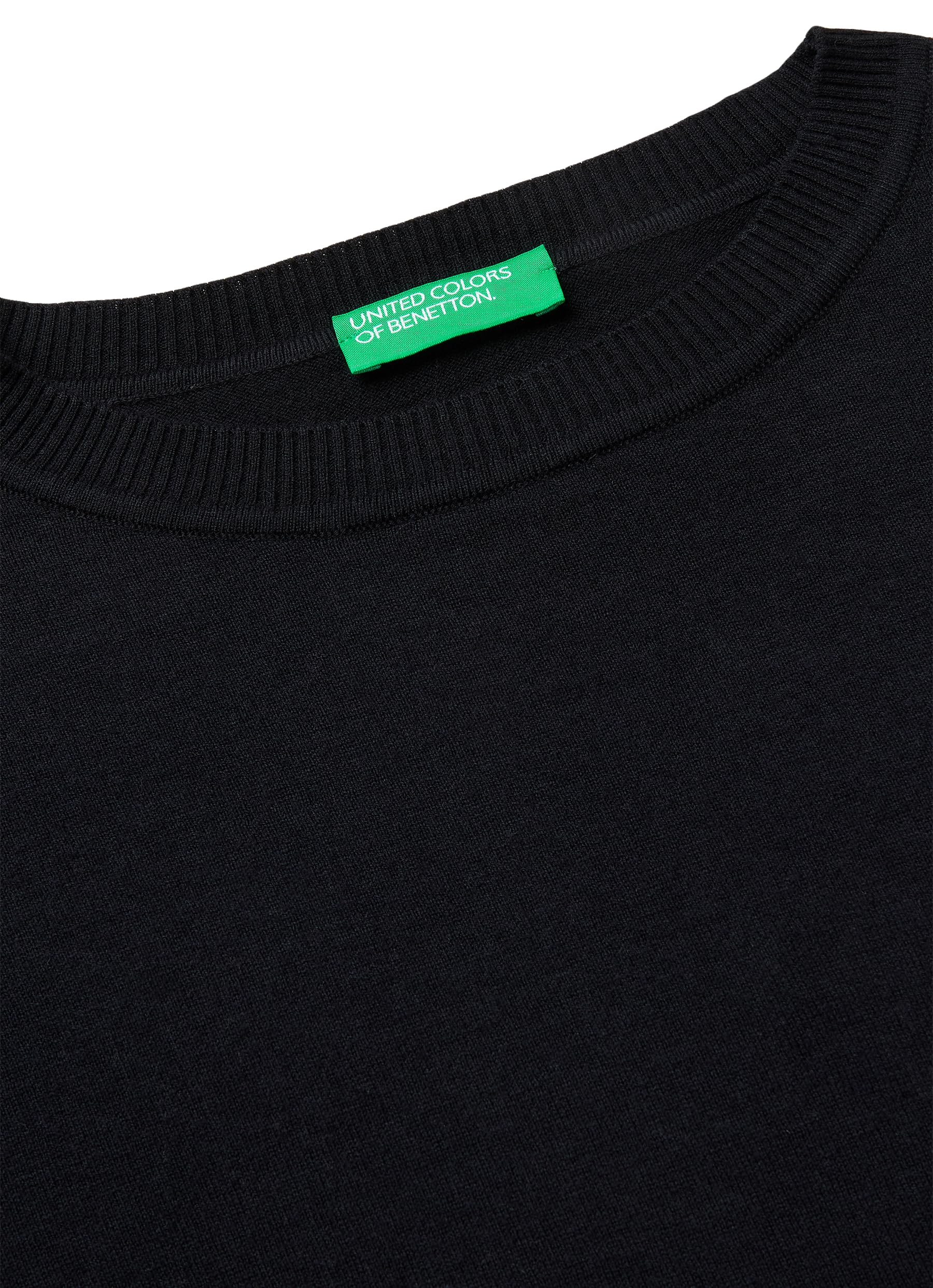 Benetton Maglieria Maglione Donna boxy girocollo manica corta
