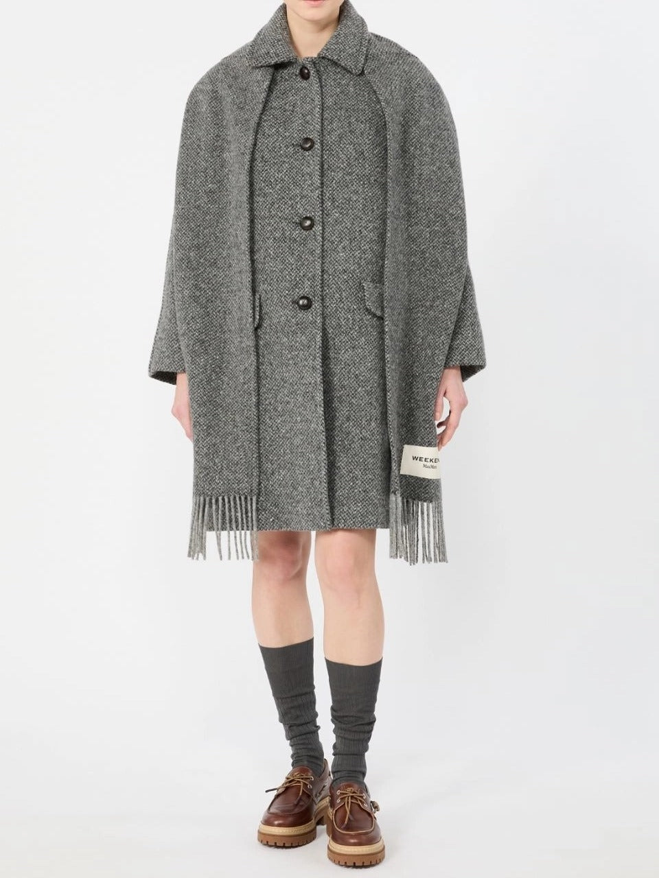 Weekend Max Mara Latino WKDLATINO016 cappotto antracite lana