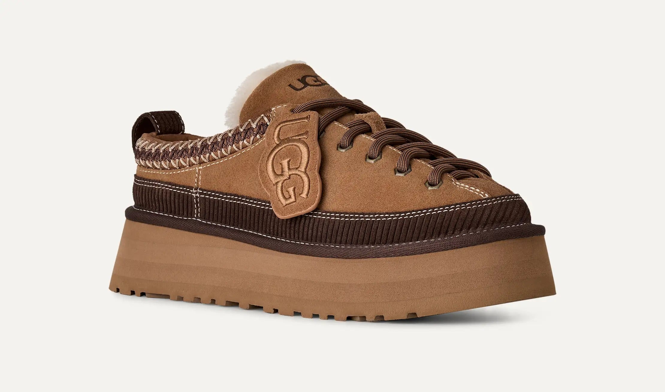UGG Heritage 1180361 Ciabatta Donna Chestnut Montone