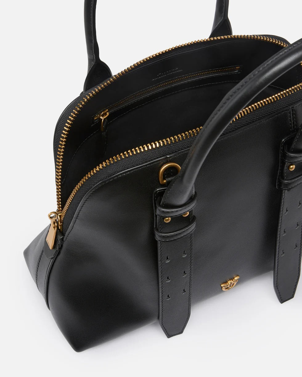 Pinko 105906 A0Q0 Escape Bowling Medium borsa nero antique gold