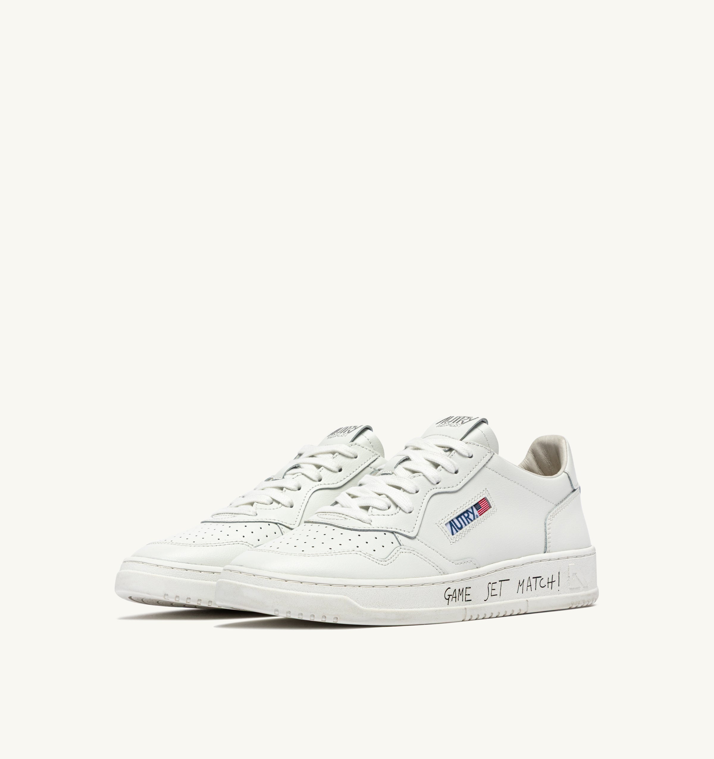 Autry Medalist Low AULM-ML08 sneakers Total White pelle