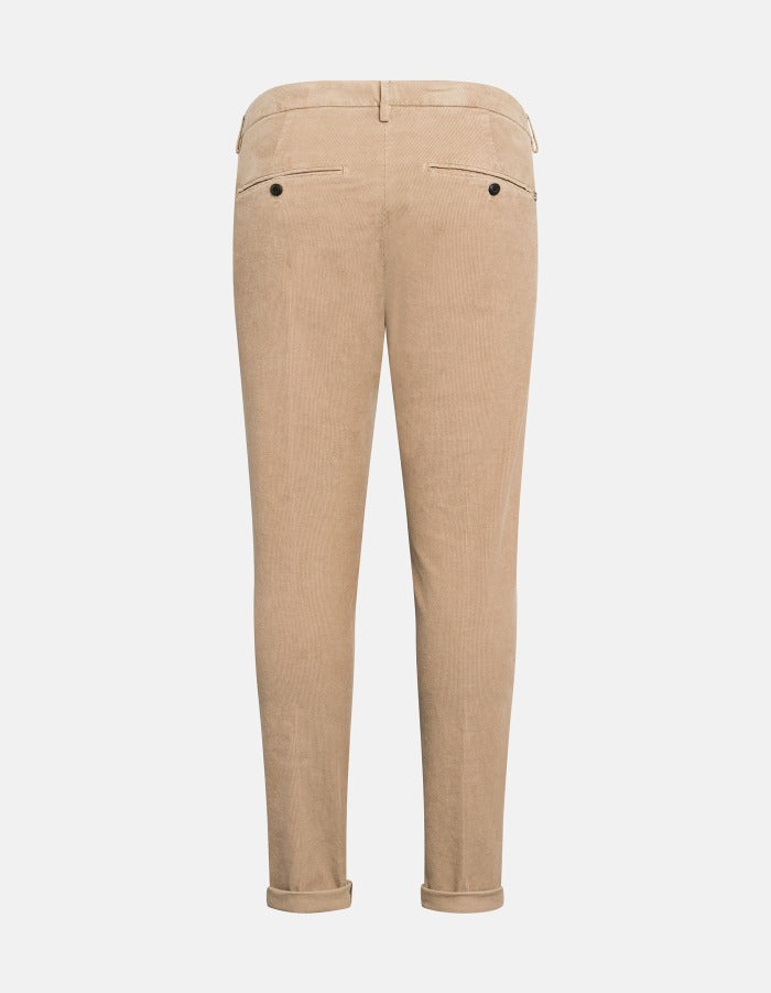 Dondup Gaubert UP235 VS0028U Pantalone Velluto Sabbia