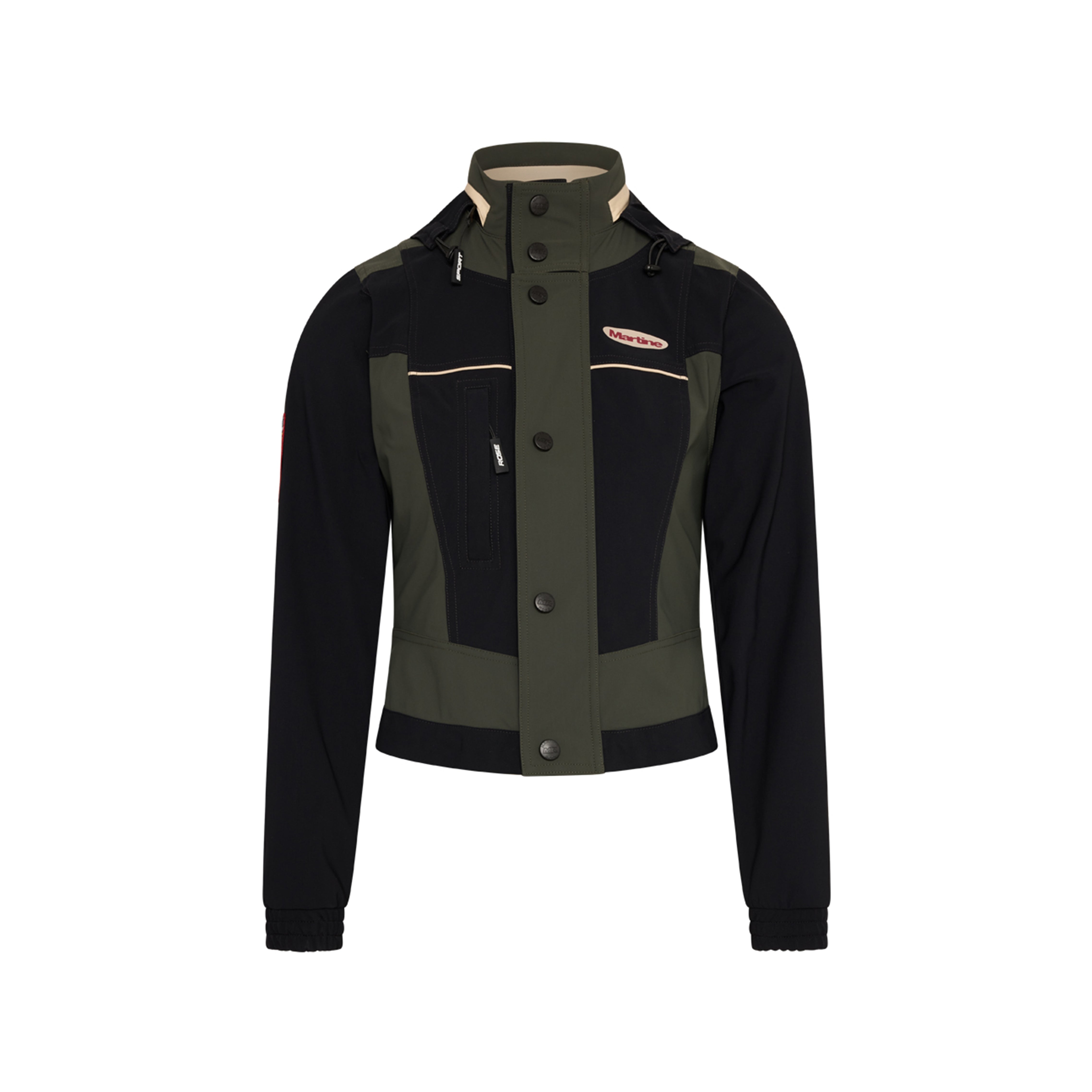 Martine Rose Stretch Jacket giacca verde elastan slim