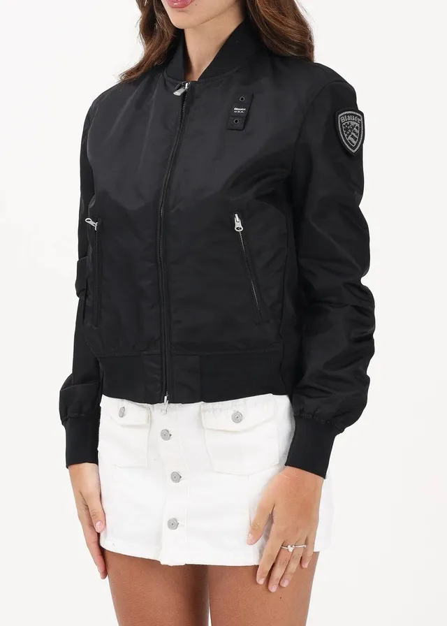 Blauer Laurie 26SBLDC1218 bomber donna nylon nero