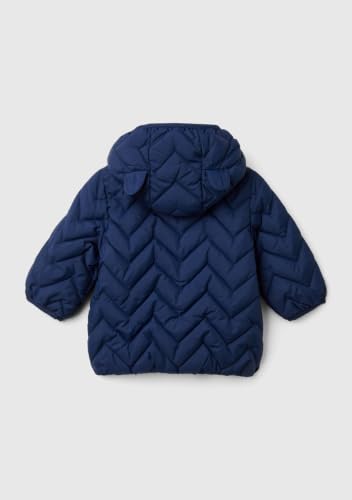 Benetton Giacca Bimbi Giubbotto Blu 56 Imbottito