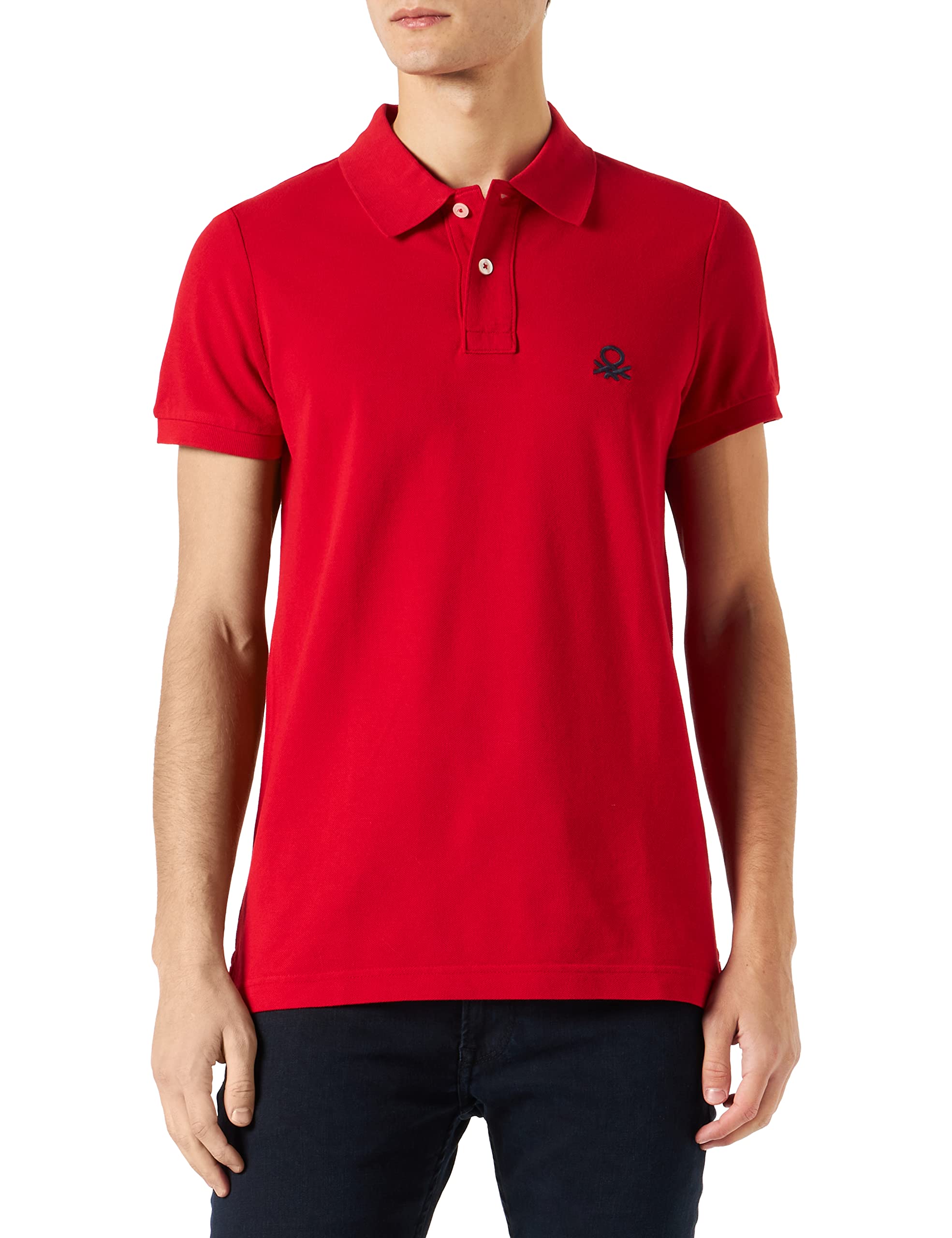 Benetton 3089j3178 maglia polo uomo manica corta cotone
