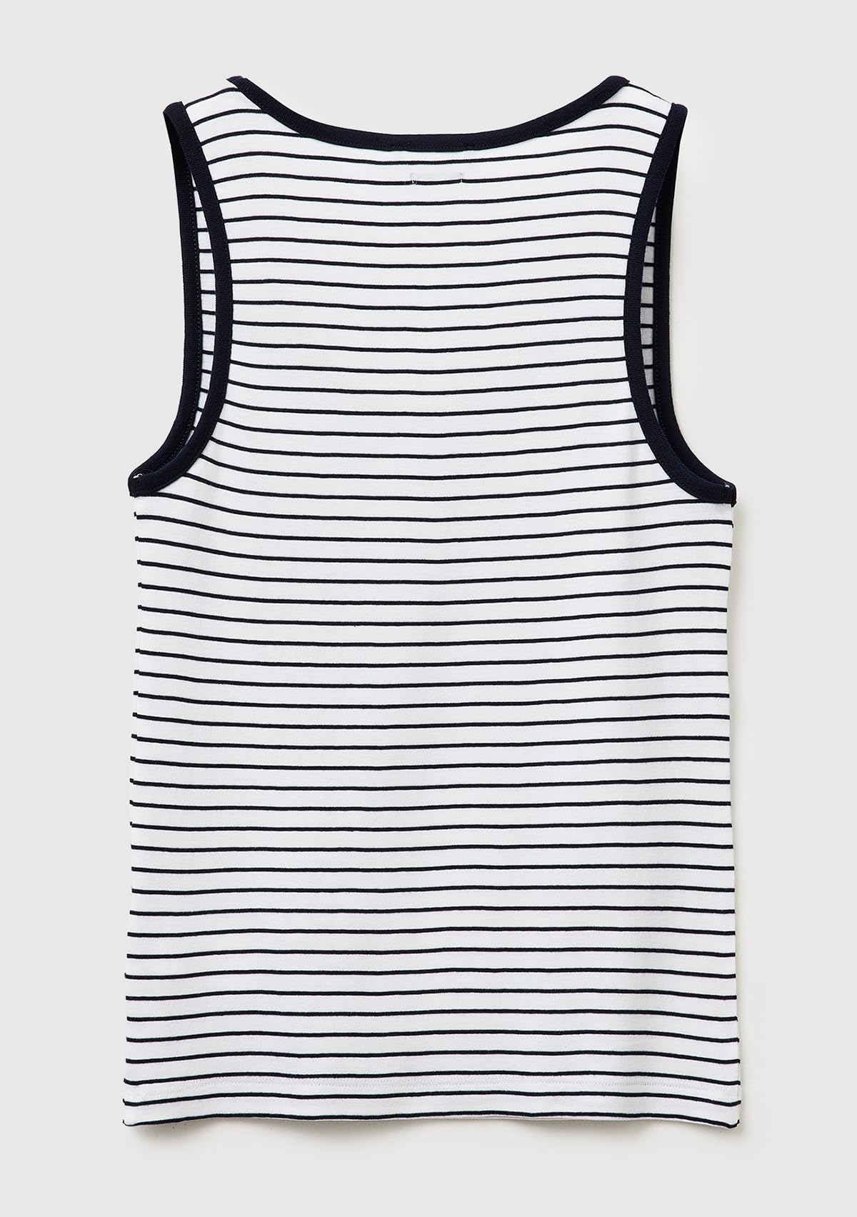 Benetton Canottiera Donna Bianco XS in Costina Slim