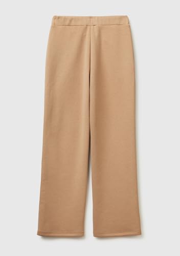 Benetton 35B1DF01H pantaloni donna beige gamba dritta