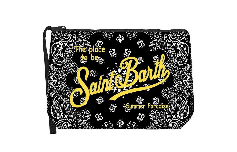 MC2 Saint Barth Aline 03518L Pochette Nera Bandana