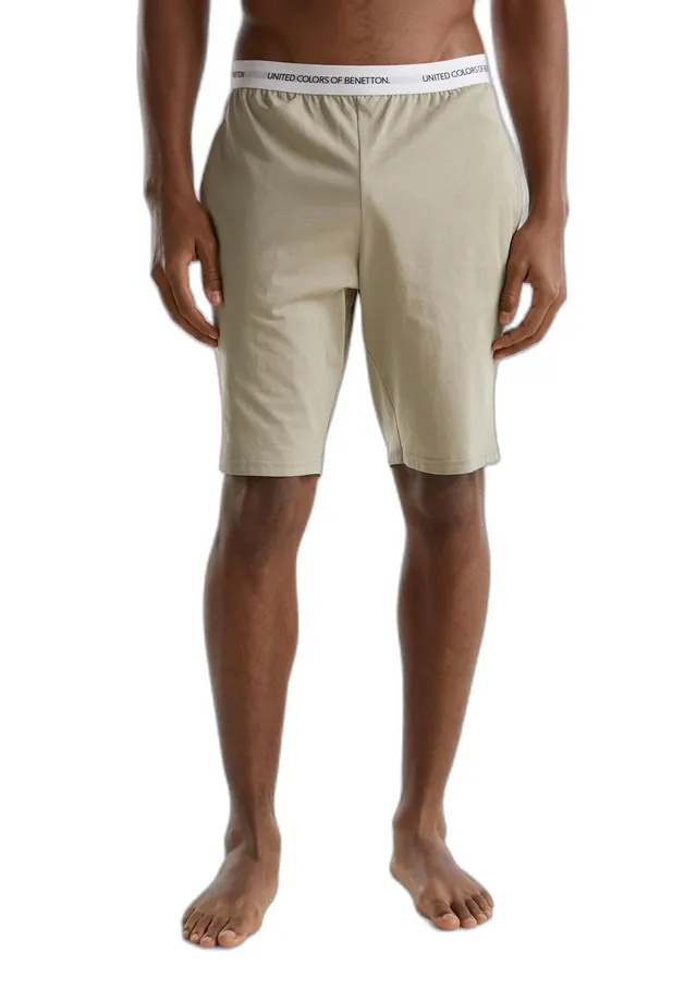 Benetton Intimo Pigiama Uomo Bermuda Jersey Taglia L