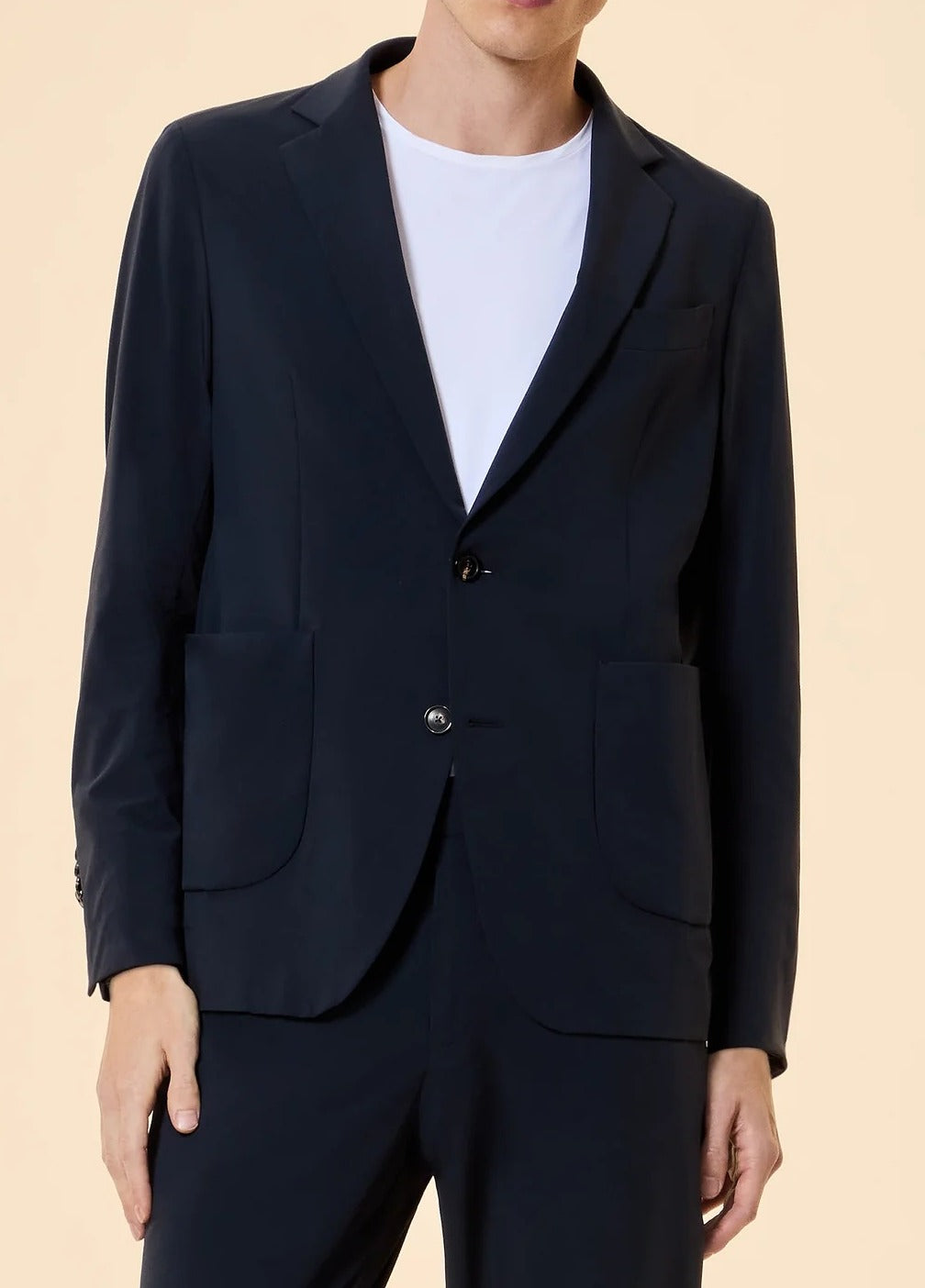 RRD Terzilight 26051 Blazer Uomo Blue Black Elasticizzato