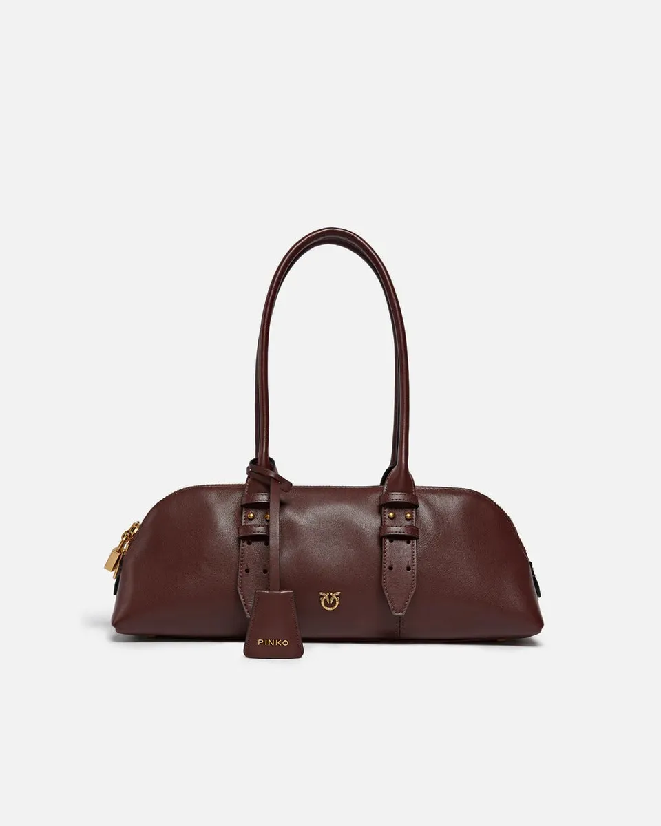Pinko Escape 106169 A0QO bowling donna burgundy pelle