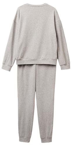 Benetton 3L333P04A Set Pigiama Donna S Tessuto Caldo