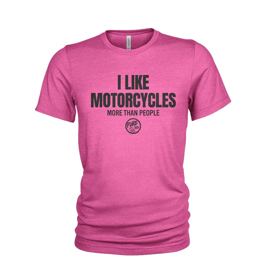Pure Trash I like Motorcycles more than people maglietta uomo oliva