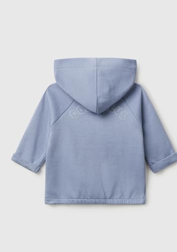 Benetton Felpa Bimbo Cappuccio Cotone Biologico Bottoni 62