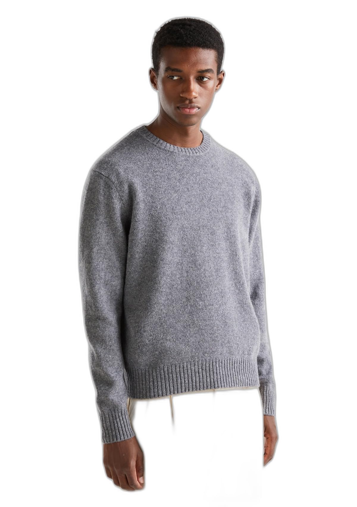 Benetton Maglione Uomo Girocollo a Righe Colorate