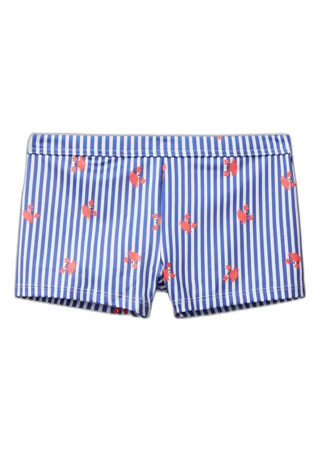 Benetton Boxer Mare Bambino Lycra Stampata Allover 18 Mesi
