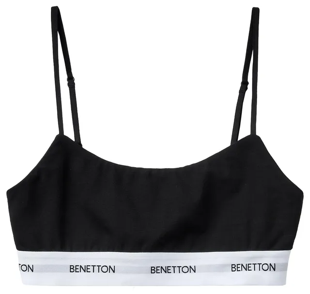 Benetton Intimo e Pigiami Top S Bianco 101 Cotone Bio
