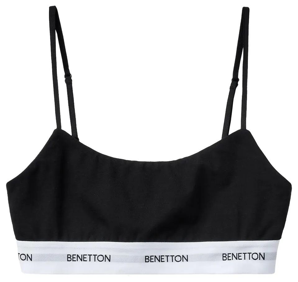 Benetton Intimo e Pigiami Top S Bianco 101 Cotone Bio