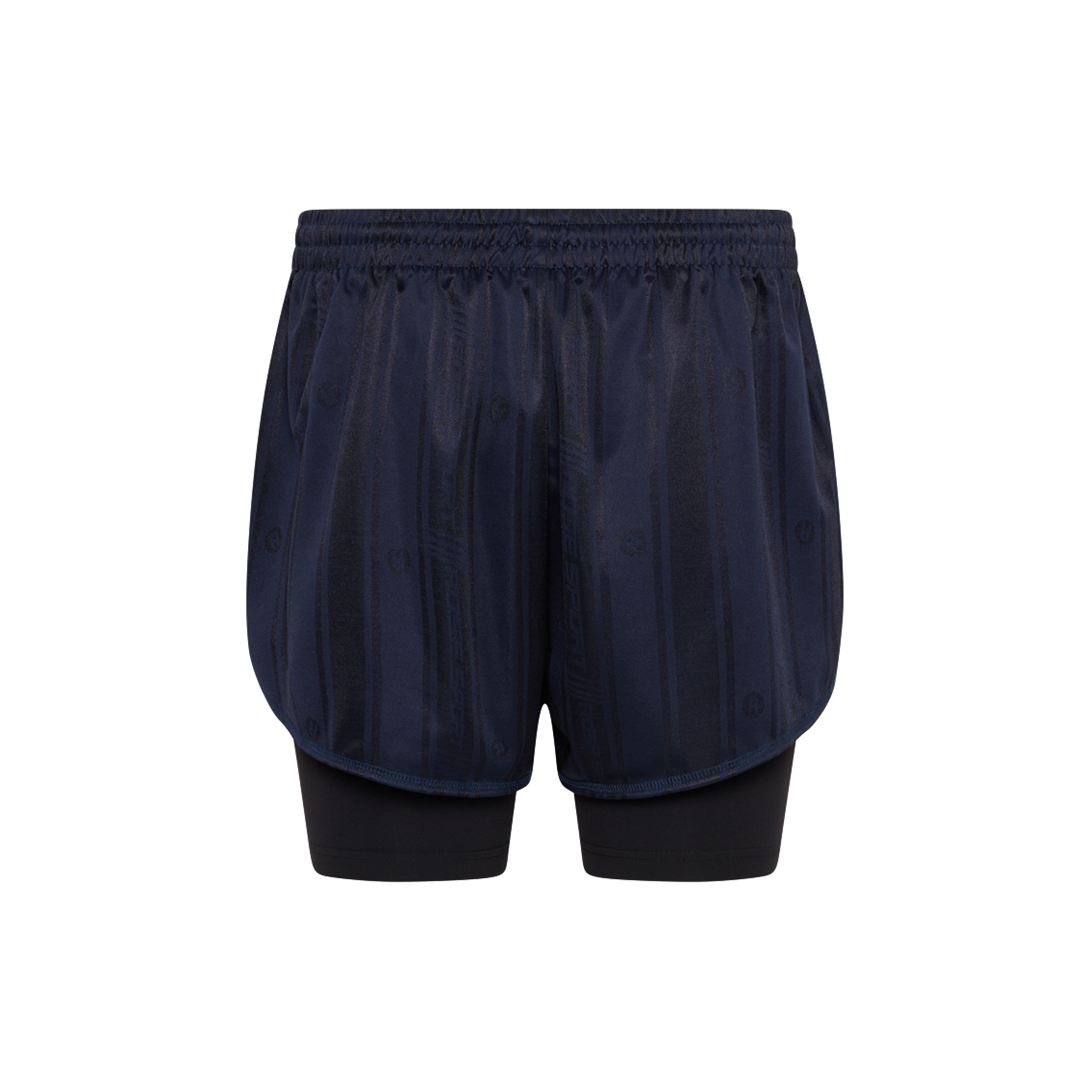 Martine Rose Double Football Short pantaloncini blue navy