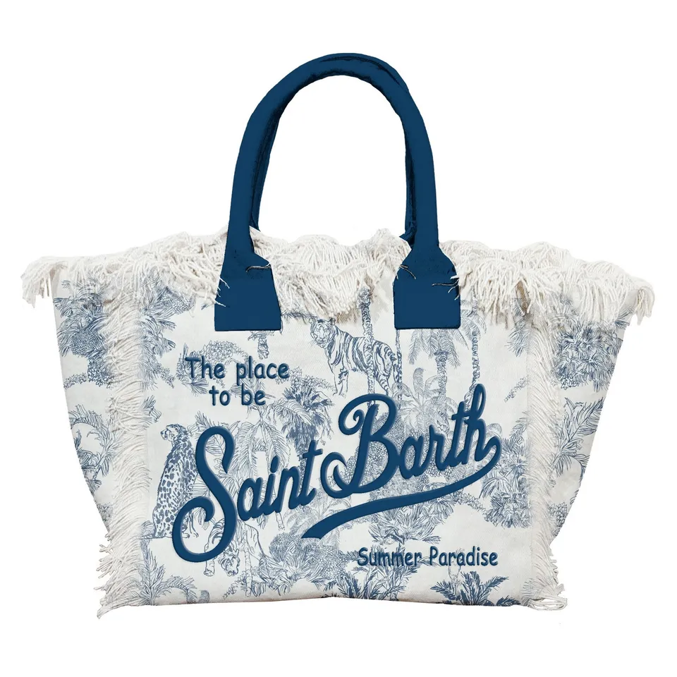 MC2 Saint Barth Colette 02156L borsa jungle bianco