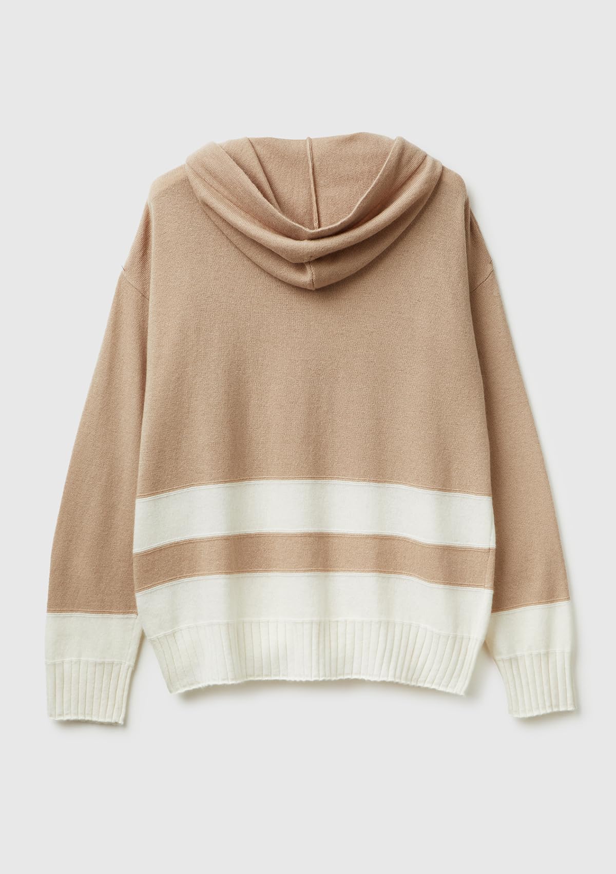 Benetton Felpe e Tute Felpa con Cappuccio Boxy a Righe