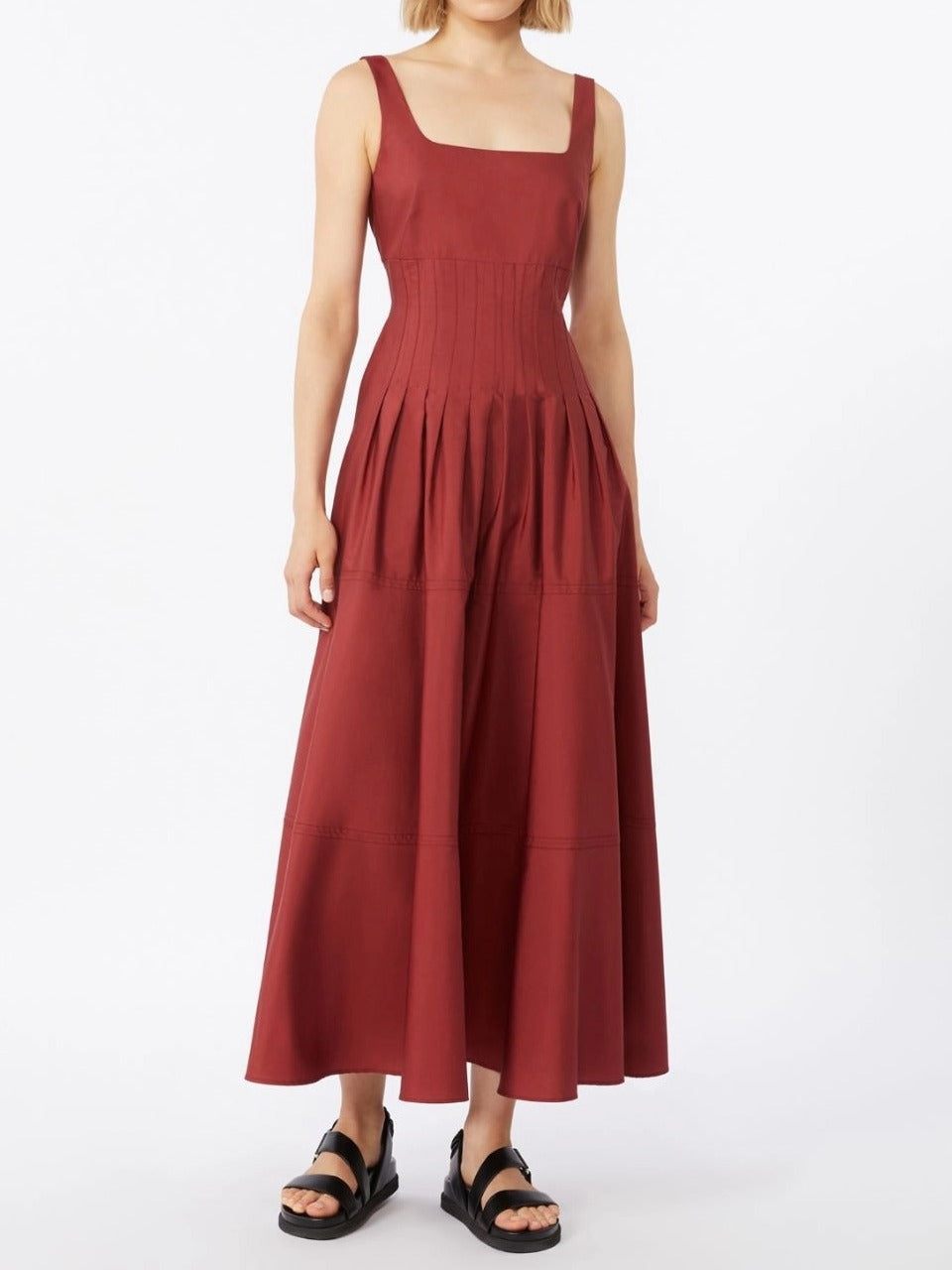 Max Mara Studio Feltre MSTFELTRE074 abito mattone donna