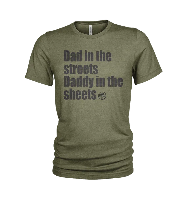 Pure Trash Dad in the Streets t-shirt uomo vintage cotone