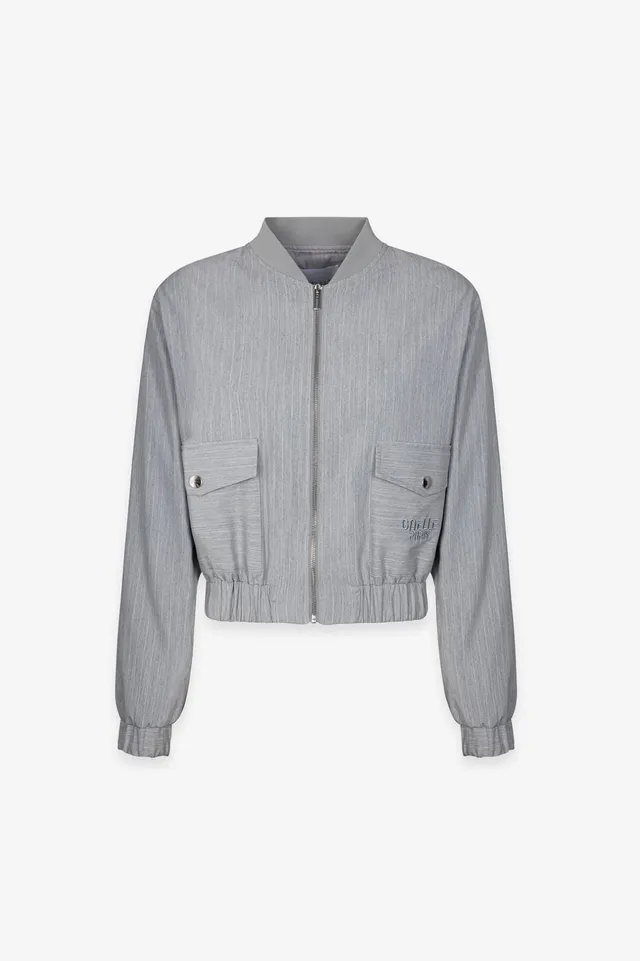 Gaelle Paris GAABW09812 Giacca Donna Grigia Gessata