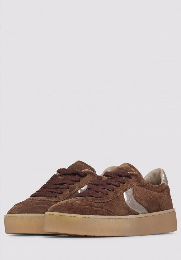 Voile Blanche Mind 02 W sneaker donna marrone scuro camoscio