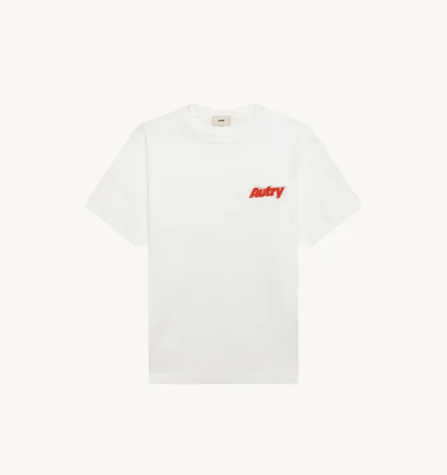 Autry Main TSPM045W t-shirt uomo bianco cotone