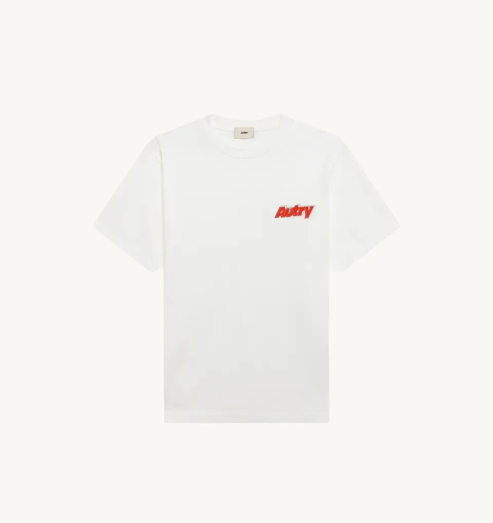 Autry Main TSPM045W t-shirt uomo bianco cotone