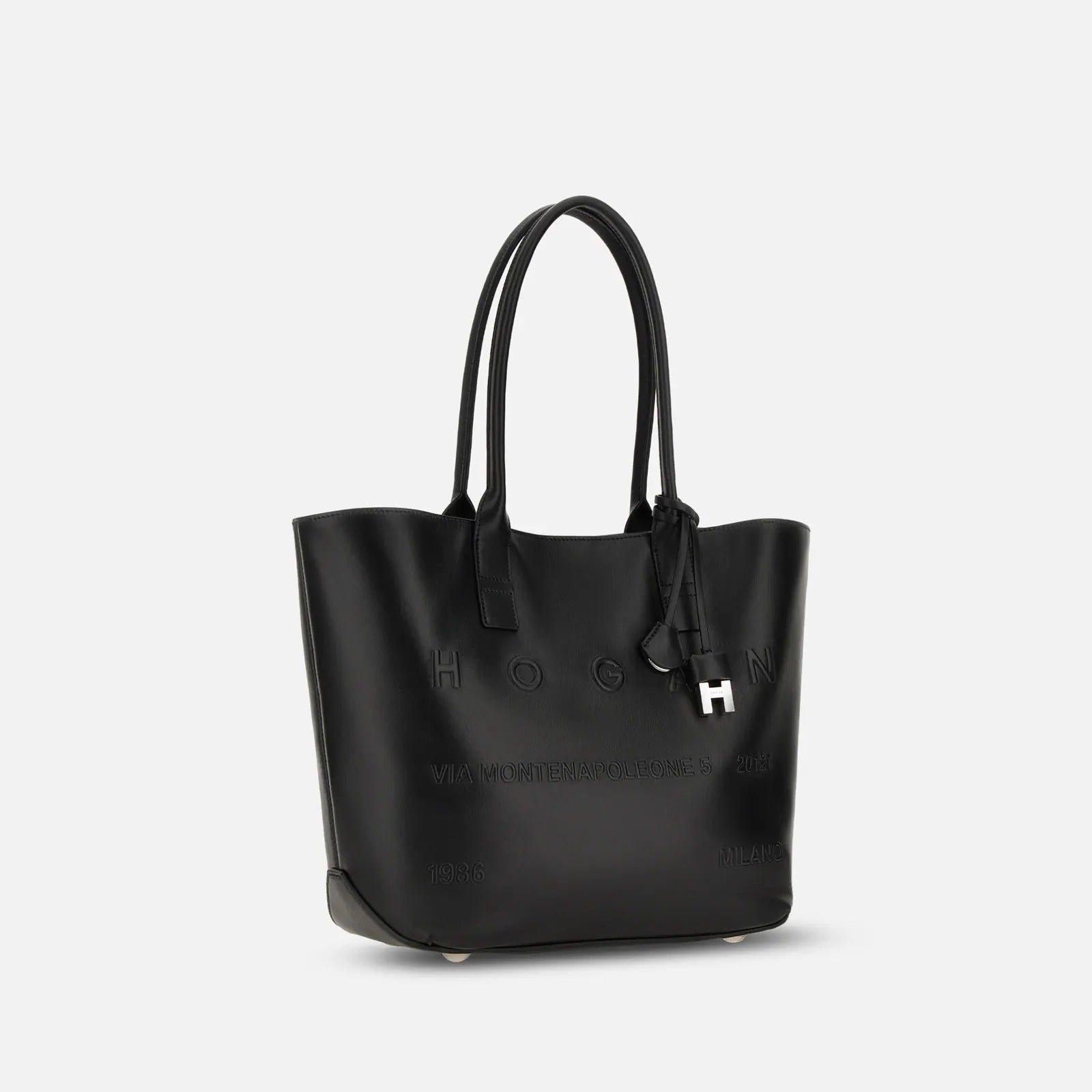 Hogan Address Piccola KBW01TA0200TZP Borsa Nero Pelle