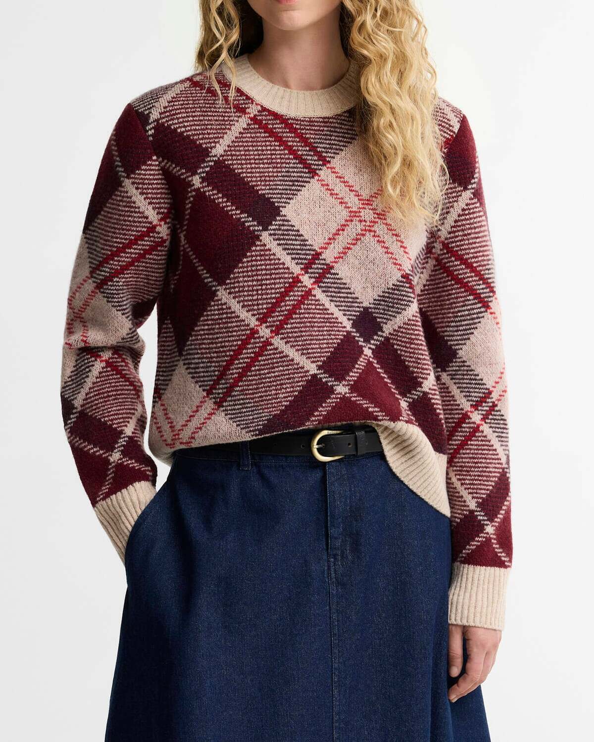 Barbour Stevie LKN1840 Maglione Donna Girocollo Multi