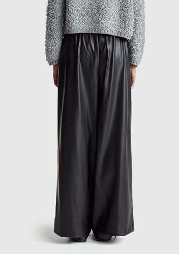 Benetton 4M3CDF0A8 Pantalone Donna Ecopelle Taglia XXS