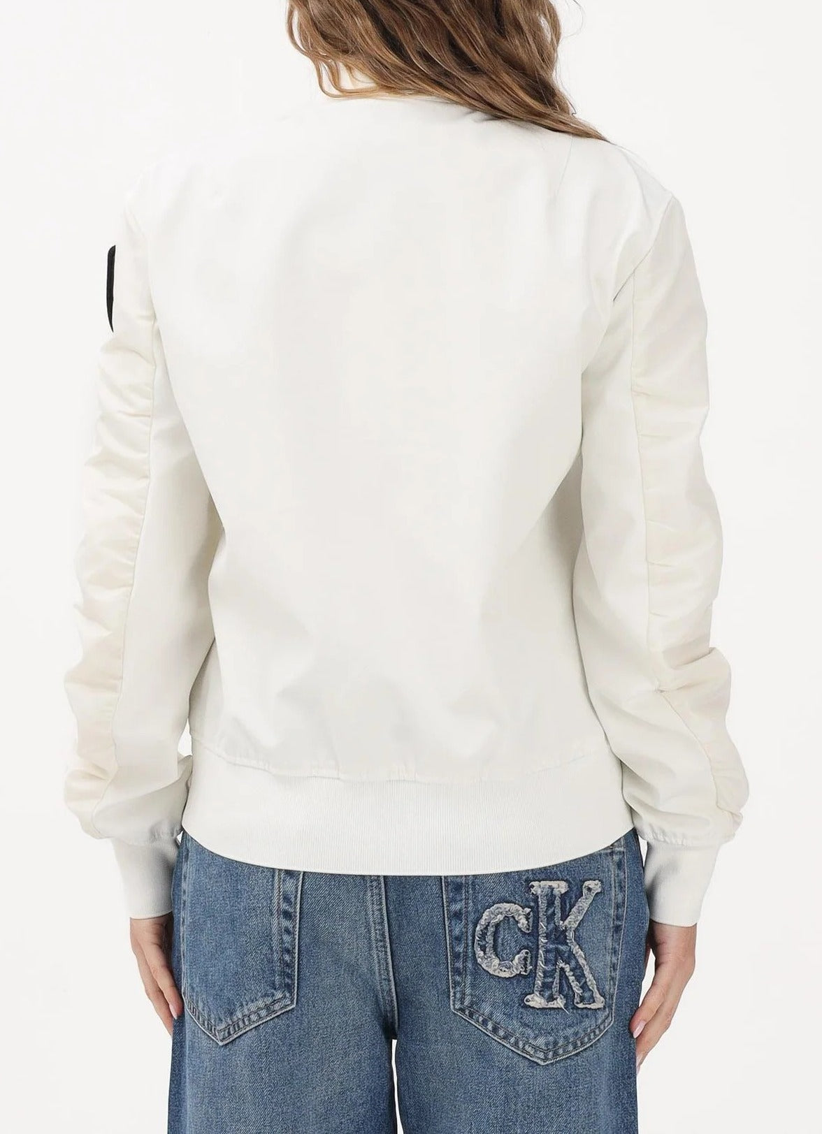 Blauer Laurie 26SBLDC1218 bomber donna bianco nylon