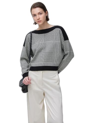 Benetton Maglieria 10ice10ge Maglione Donna XS Principe di Galles